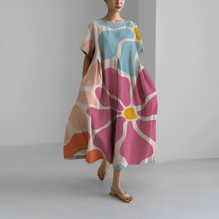 Daisy - Robe Maxi Ample à Grande Évasion Rétro