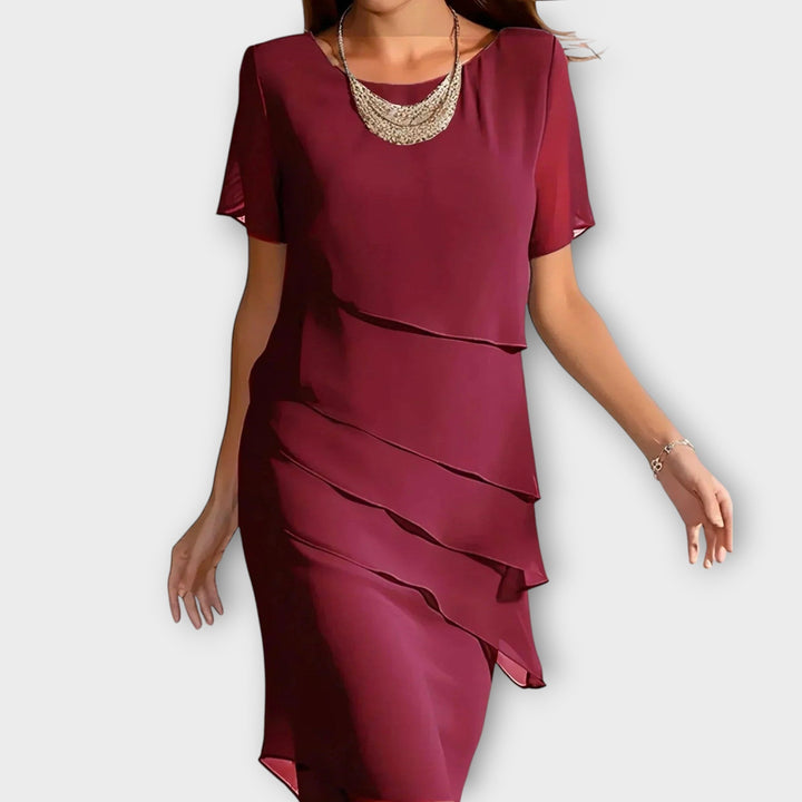 Harrieta Montréal™ | Robe élégante à étages qui lisse sans mouler