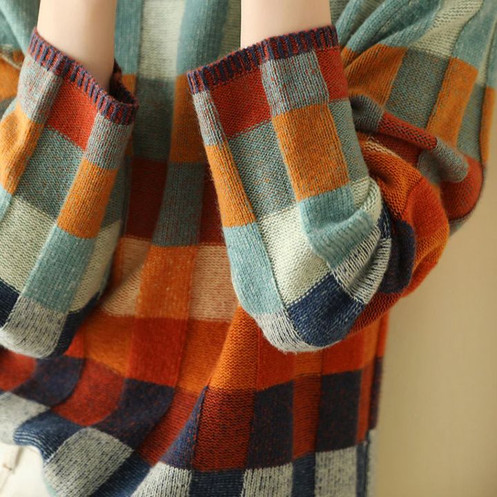 Olivia™ - Doux col roulé en patchwork