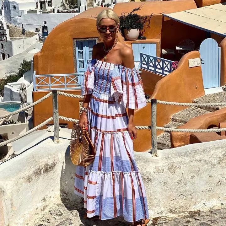 Fallon - Robe Maxi Imprimé Floral Mexicain de Luxe