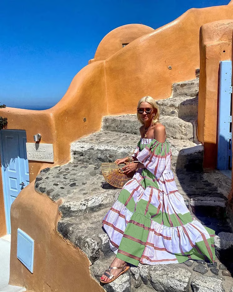 Fallon - Robe Maxi Imprimé Floral Mexicain de Luxe