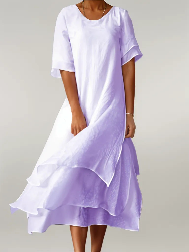 Éva Montréal™ | Robe légère à volants qui ne moule pas le ventre