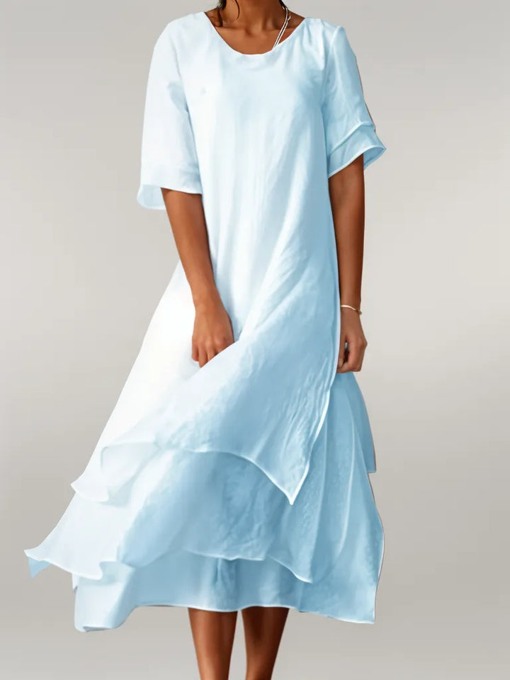 Éva Montréal™ | Robe légère à volants qui ne moule pas le ventre