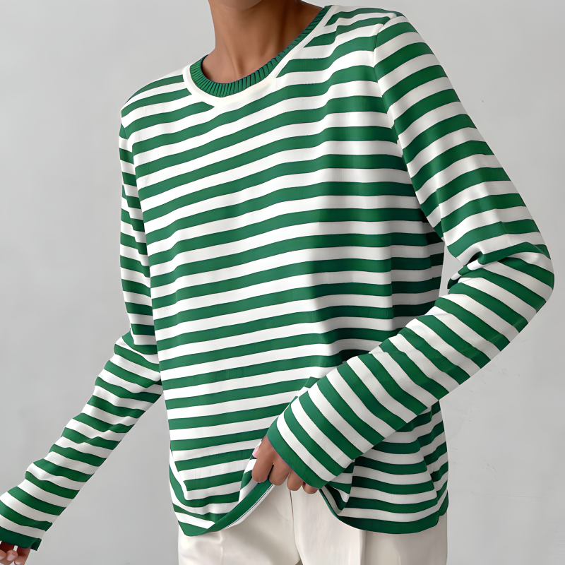 Grace™ - Élégante Chemise Rayée