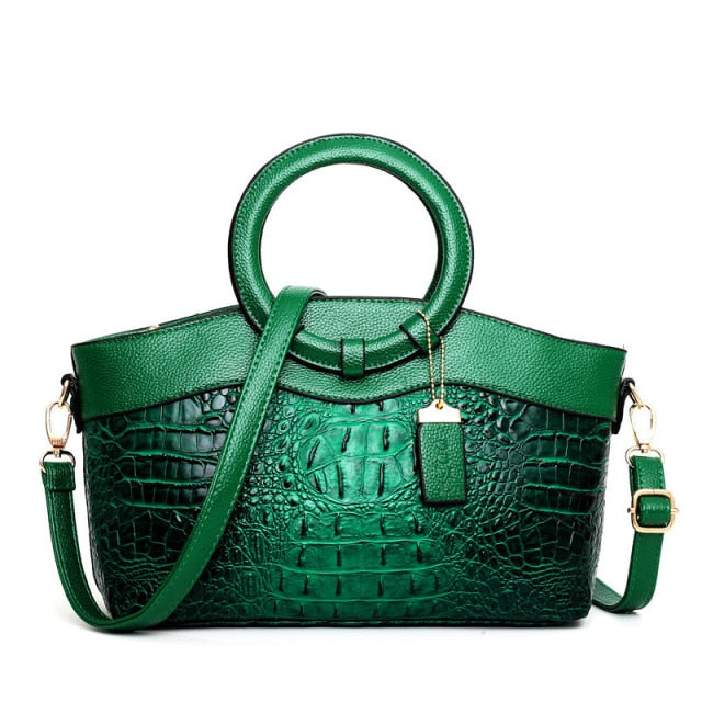 Oriana - Sac à main crocodile à dégradé rétro