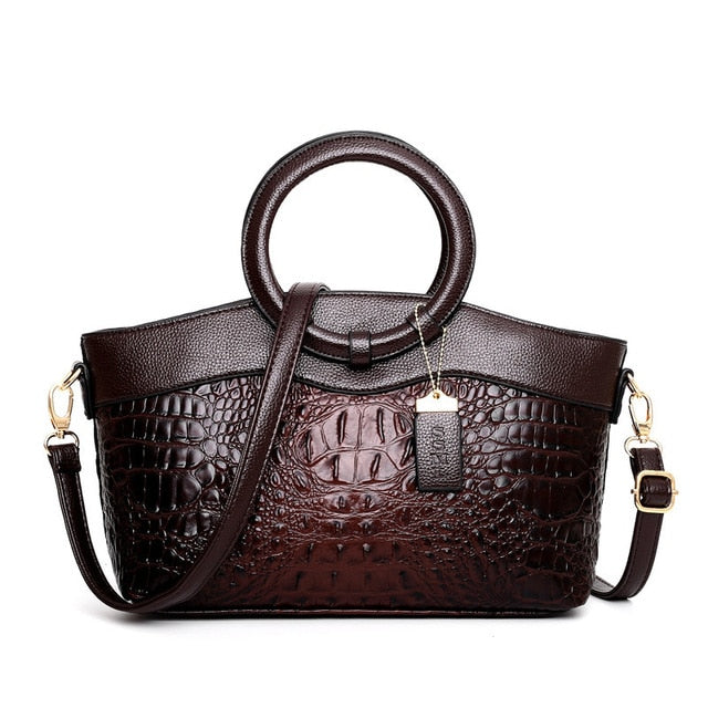 Oriana - Sac à main crocodile à dégradé rétro