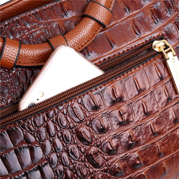 Oriana - Sac à main crocodile à dégradé rétro