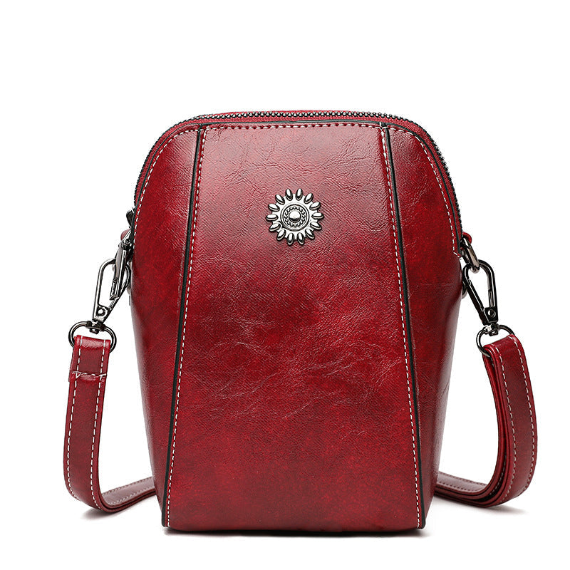 Vienne - Mini Sac à Main Compact de Couleur Unie