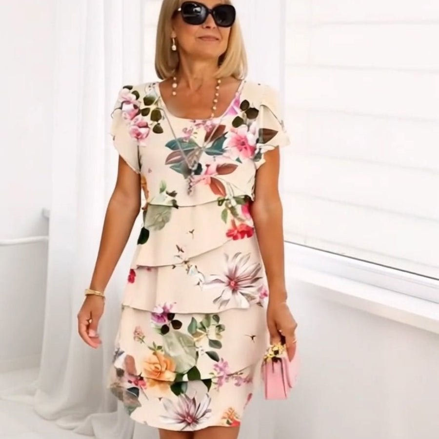 Lyra - Robe Élégante Florale Gracieuse