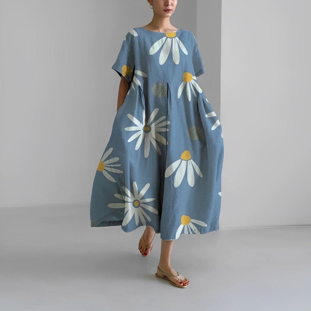 Daisy - Robe Maxi Ample à Grande Évasion Rétro