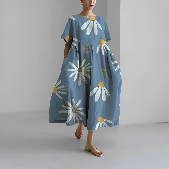 Daisy - Robe Maxi Ample à Grande Évasion Rétro